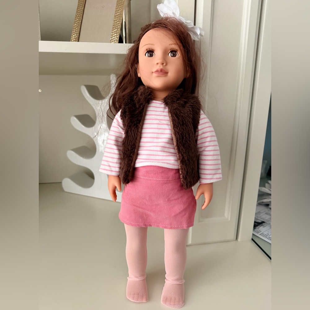 BATTAT OUR GENERATION Sienna 18" Fashion Play Kids Doll Toys Brown Eyes